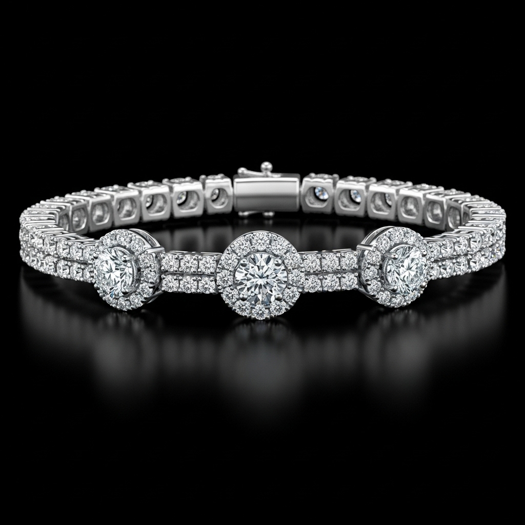 Bracelet Tennis Diamant Céleste