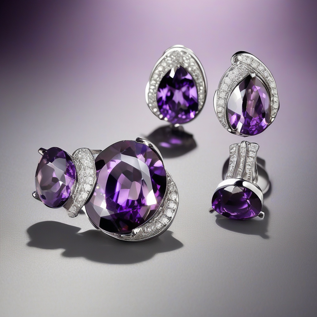 Clous Améthyste Trinité