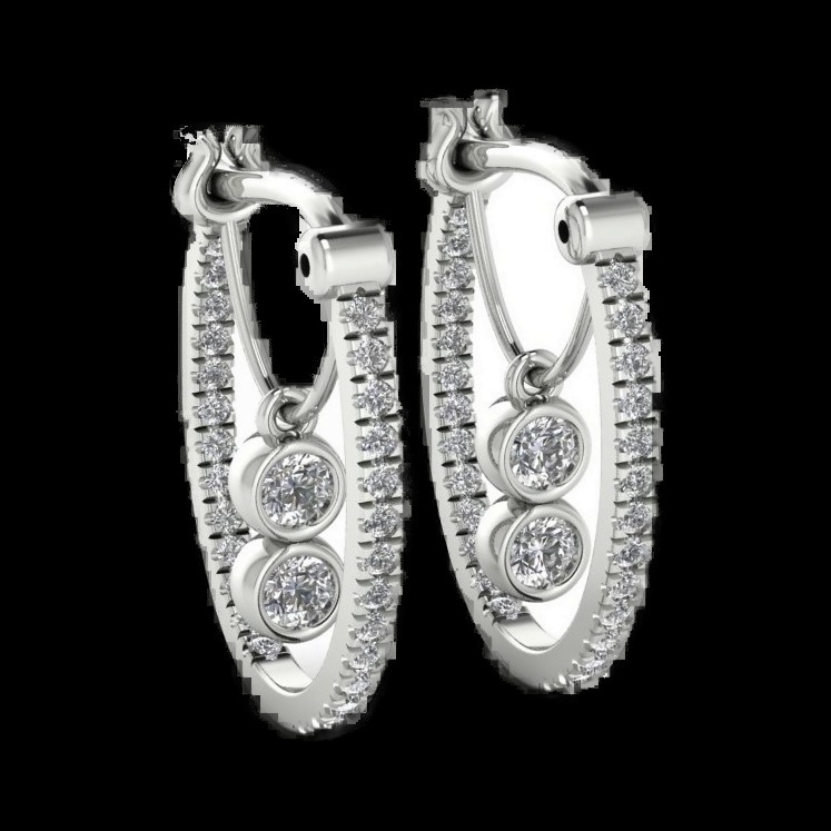 Créoles Diamants Célestes