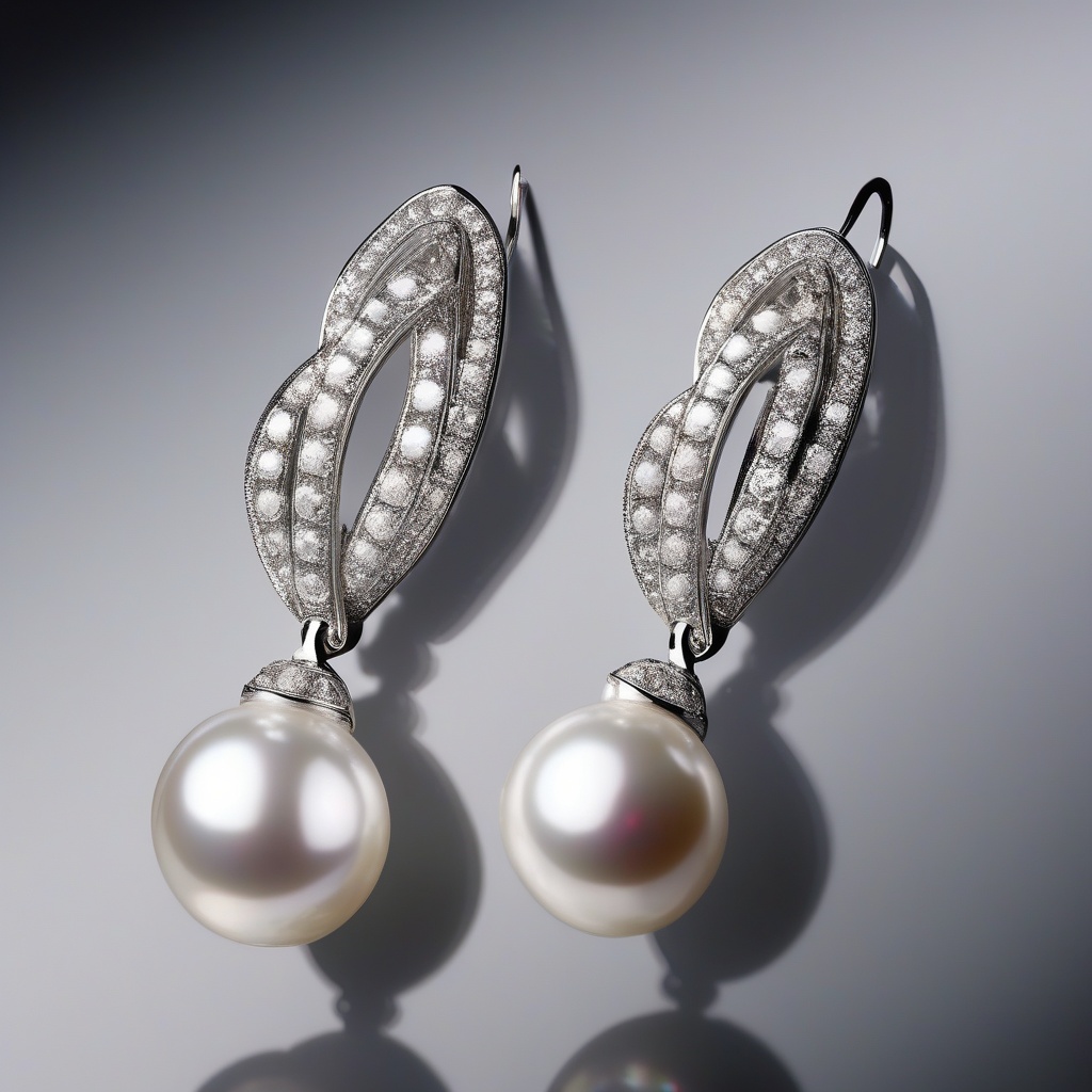 Boucles d'Oreilles Perle Vintage