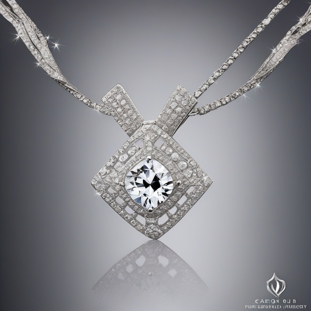 Pendentif Grappe Diamants Céleste