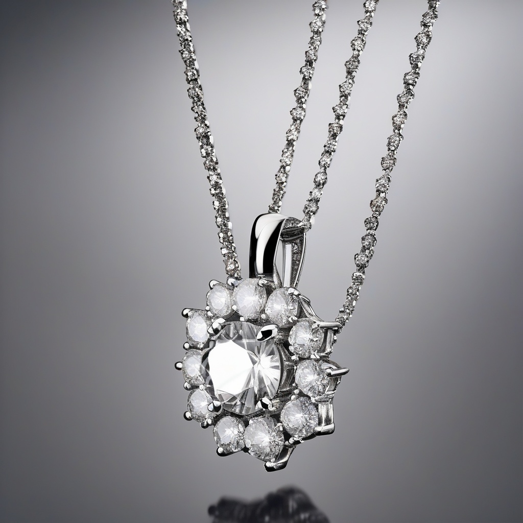 Collier Diamant Givre Céleste