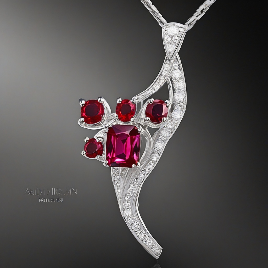 Pendentif Cercle Rubis Luna