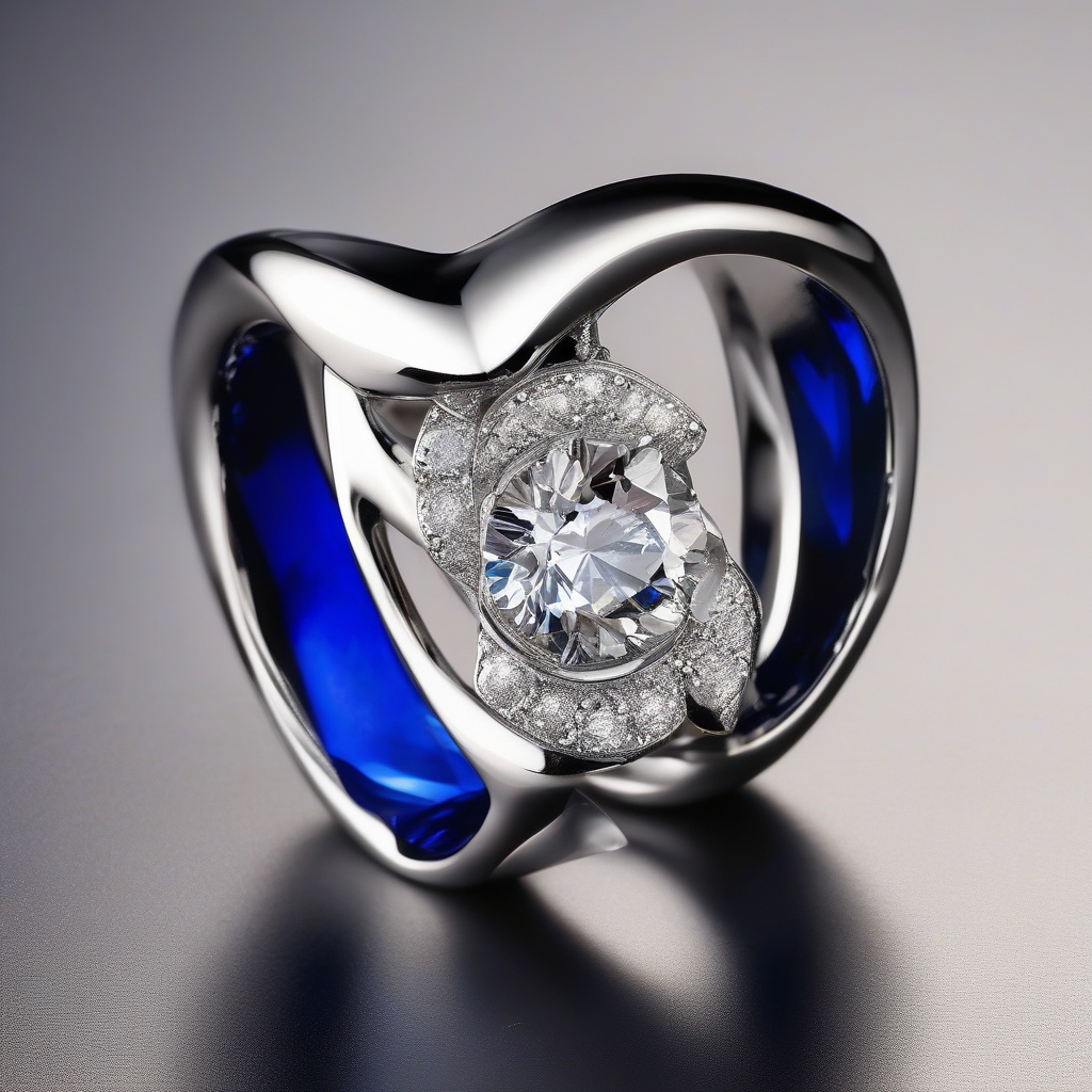 Bague Trèfle Rose Diamant