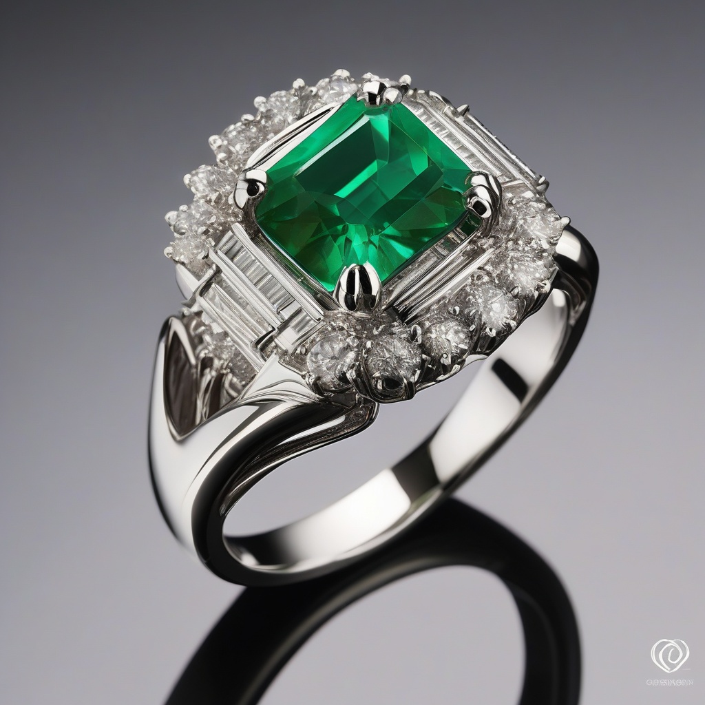 Bague Papillon Émeraude