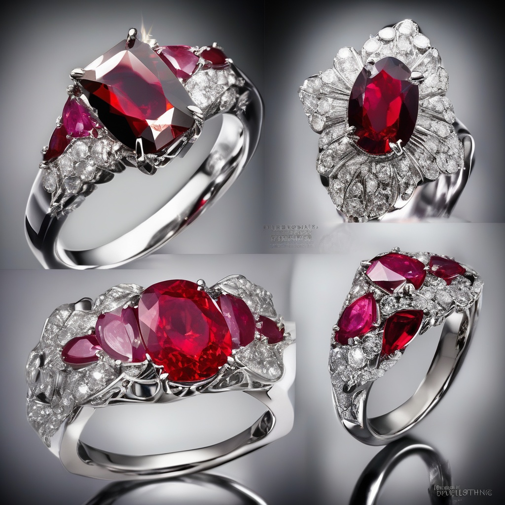 Bague Coussin Rubis Royal