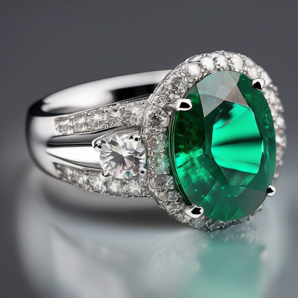 Bague Papillon Émeraude