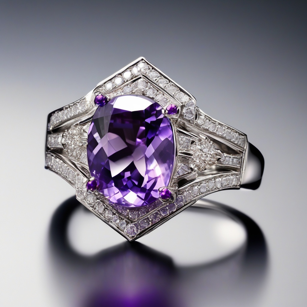 Bague Florale Améthyste Royale