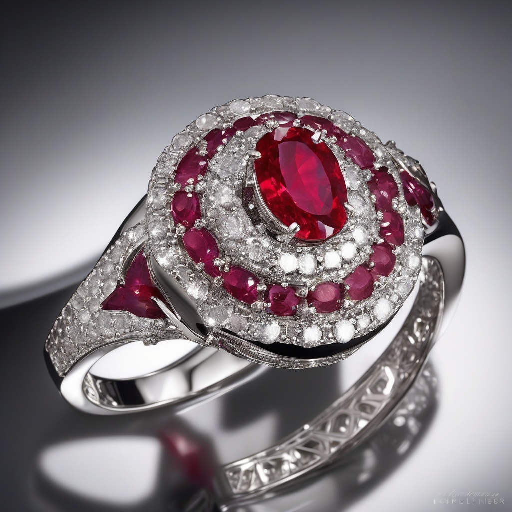 Bague Torsade Infinie Rubis
