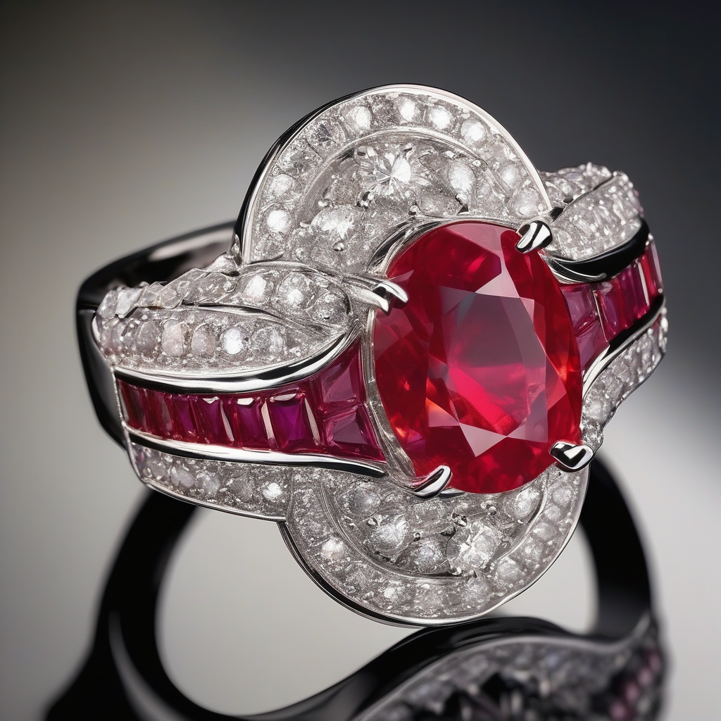 Bague Diamant Fleur de Rubis