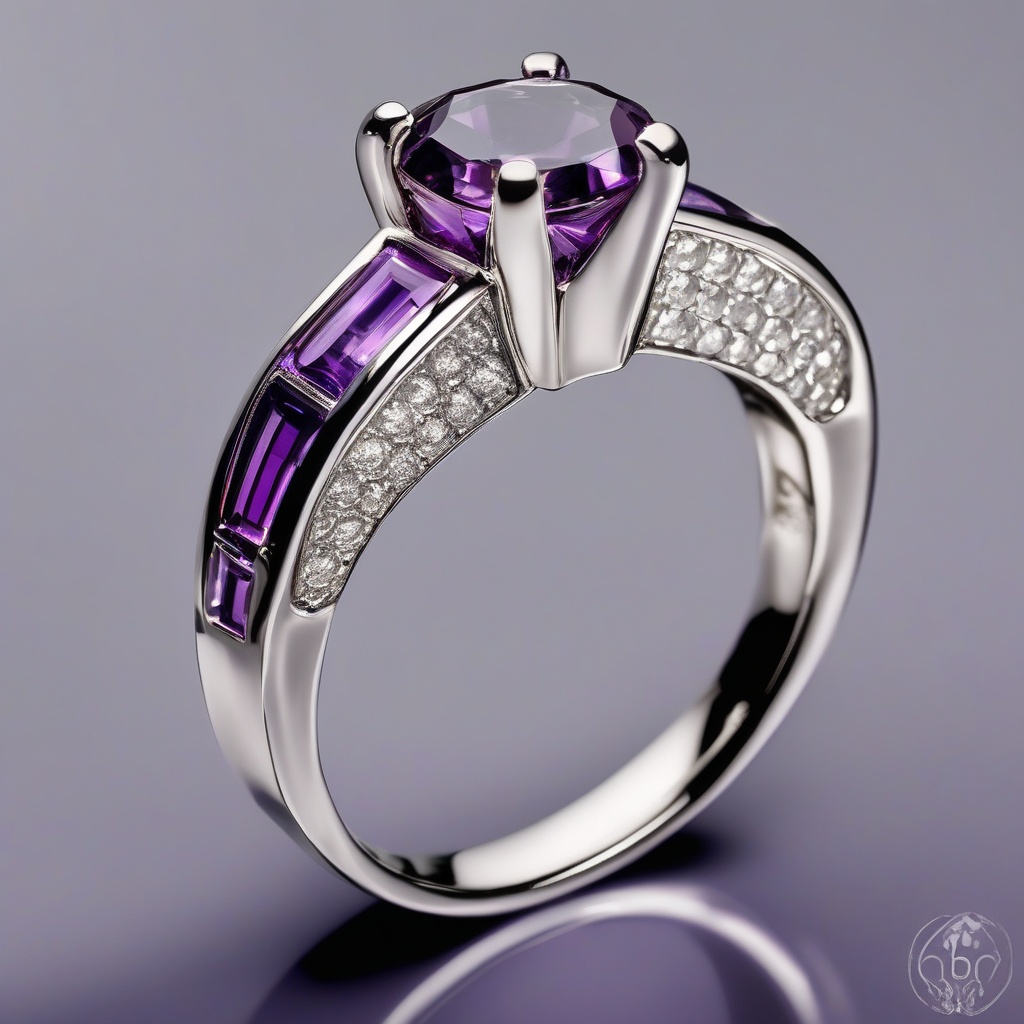 Bague Coeur Royal Améthyste
