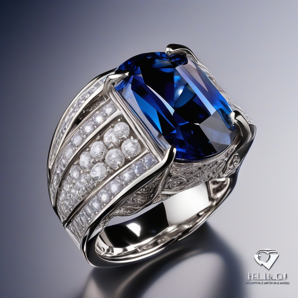 Bague Fleur Saphir Céleste