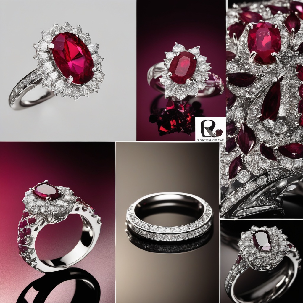 Bague Couronne Rubis Royal