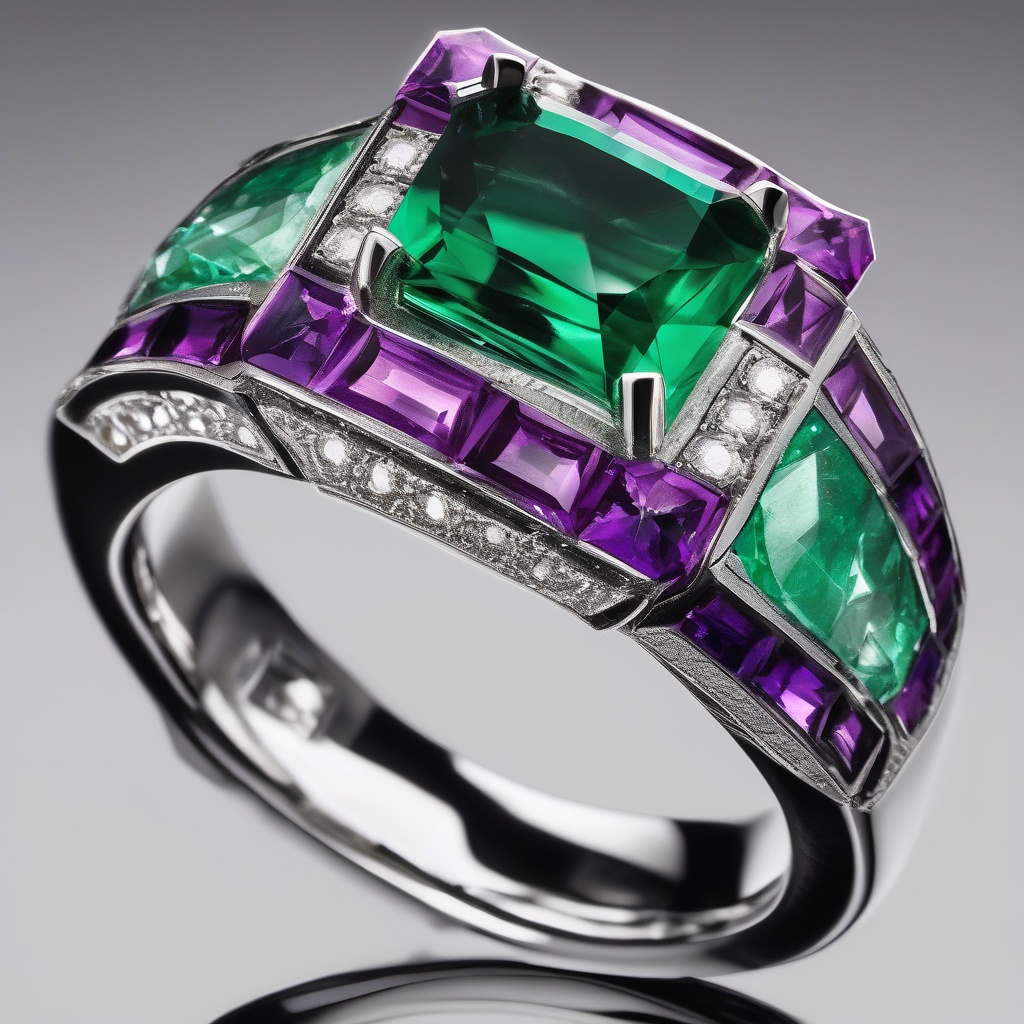 Bague Solitaire Améthyste Royale