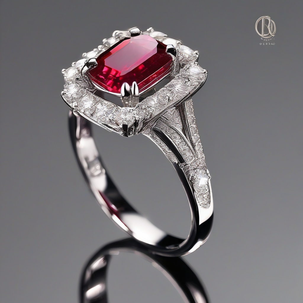 Bague Cœur Rubis Amour