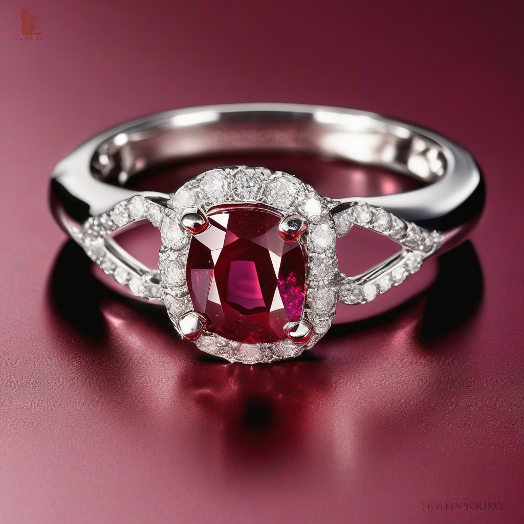 Bague Trèfle Rubis Diamant