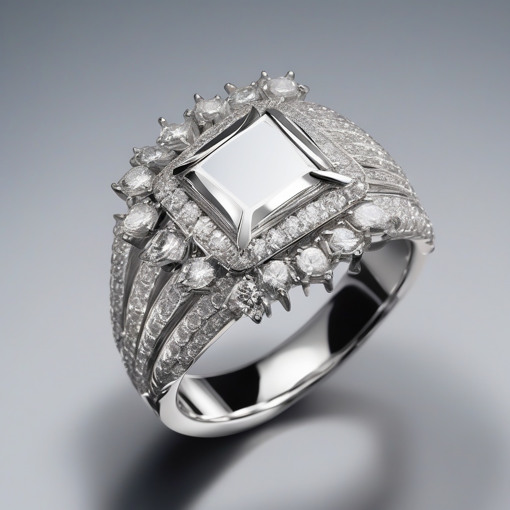 Bague Diamant Couronne Éthérée