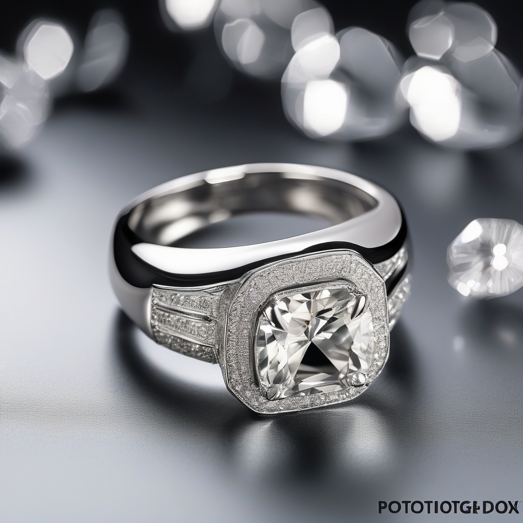 Bague Diamant Halo Céleste