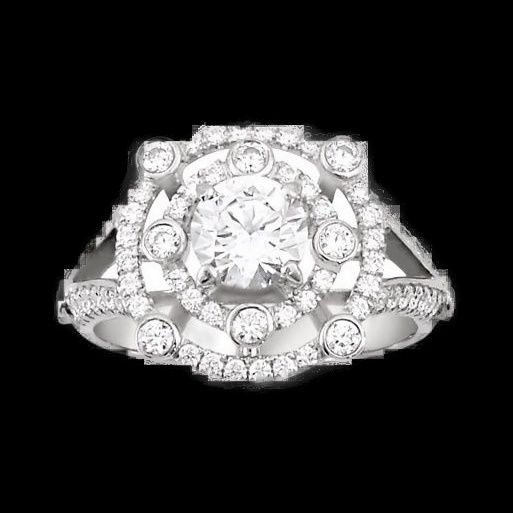 Bague Halo Diamant Céleste