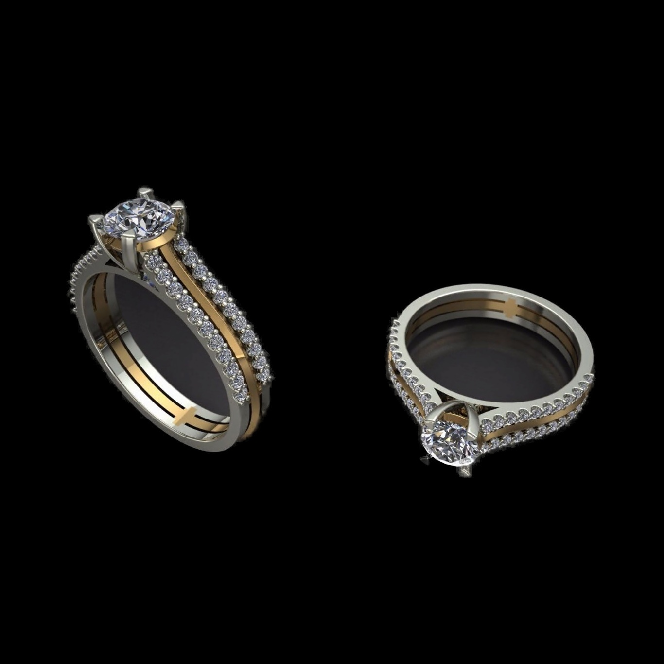 Bague Diamant Double Essence